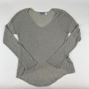 Acrobat Sweater Womens Large Gray Scoop Neck Lightweight